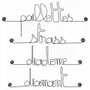 Cadeaux - Lot de petits messages " FILLE " - BIJOUX DE MUR