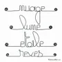 Children's bedrooms - Set of small wire words - "NIGHT" - BIJOUX DE MUR