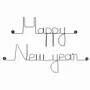Other wall decoration - Happy New Year wire message - BIJOUX DE MUR