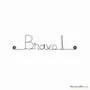 Other wall decoration - Wire message "Bravo!" - Wall decoration - BIJOUX DE MUR