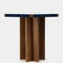 Dining Tables - LISBOA BLUE CERAMIC TILE AND ASH WOOD DINING TABLE - HOUSE OF CAPRICORN