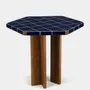 Dining Tables - LISBOA BLUE CERAMIC TILE AND ASH WOOD DINING TABLE - HOUSE OF CAPRICORN