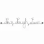 Children's decorative items - Wireframe phrase “Live, Laugh, Love” - BIJOUX DE MUR