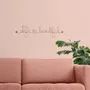 Decorative objects - Wire wall decoration\” Life is beautiful\” - BIJOUX DE MUR