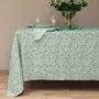 Table linen - Embroidered Linen Napkin | VISCHIO Green - GIARDINO SEGRETO