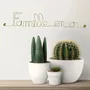 Other wall decoration - Gilded Brass Wire Wall Decoration\" Gold Family\” - to pin - BIJOUX DE MUR