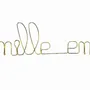 Other wall decoration - Gilded Brass Wire Wall Decoration\" Gold Family\” - to pin - BIJOUX DE MUR