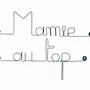 Other wall decoration - Wire Wall Decoration\" Granny at the top\ "” - to be punched - BIJOUX DE MUR