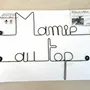 Other wall decoration - Wire Wall Decoration\" Granny at the top\ "” - to be punched - BIJOUX DE MUR