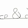 Other wall decoration - Wire Wall Decoration\" Peace & Love\ "” - to pin - BIJOUX DE MUR