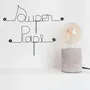 Other wall decoration - Wire Wall Decoration\" Super Papi\” - to pin - BIJOUX DE MUR