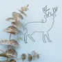 Other wall decoration - Wire Wall Decoration\" Deer\” - to pin - Wall Jewelry - BIJOUX DE MUR