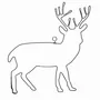 Other wall decoration - Wire Wall Decoration\" Deer\” - to pin - Wall Jewelry - BIJOUX DE MUR