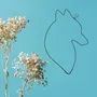 Other wall decoration - Wire Wall Decoration\" Wolf Head\” - to pin - BIJOUX DE MUR