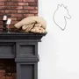 Other wall decoration - Wire Wall Decoration\" Wolf Head\” - to pin - BIJOUX DE MUR