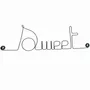 Other wall decoration - Wire Wall Decoration\" Sweet\” - to pin - Wall Jewelry - BIJOUX DE MUR