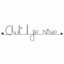 Other wall decoration - Wire Wall Decor\” Shh! I dream\” - Baby/Child - BIJOUX DE MUR