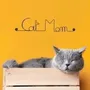 Gifts - Wall decoration\" Cat\ "” made of wire\ "Cat Mom\” - to pin - BIJOUX DE MUR
