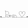 Gifts - Wire Wall Decoration - City -\" Paris\ "” - to be pinned - BIJOUX DE MUR