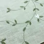 Table linen - Embroidered Linen Placemat | VISCHIO Green - GIARDINO SEGRETO