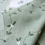 Table linen - Embroidered Linen Placemat | VISCHIO Green - GIARDINO SEGRETO