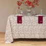 Table linen - Embroidered Linen Placemat | VISCHIO Bordeaux - GIARDINO SEGRETO