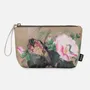 Stationery - Large cotton velvet makeup pouch with bird embroidery, Ohara Koson - BIEN MOVES