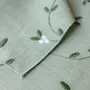 Table linen - Embroidered Linen Table Runner | VISCHIO Green - GIARDINO SEGRETO