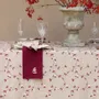 Table linen - Embroidered Linen Table Runner | VISCHIO Bordeaux - GIARDINO SEGRETO