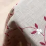 Table linen - Embroidered Linen Tablecloth | VISCHIO Bordeaux - GIARDINO SEGRETO