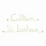 Other wall decoration - Gold Brass Wire Wall Decor ” Cultivating Happiness" - BIJOUX DE MUR