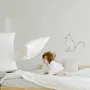 Other wall decoration - Wire Wall Decoration - Silhouette Cat Sitting - To be tapped - BIJOUX DE MUR