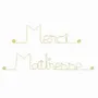 Cadeaux - Cadeau de fin d'année scolaire "Merci maîtresse" - Laiton - BIJOUX DE MUR