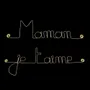 Other wall decoration - Mother's Day Gift "Mom I love you" - Gold-Plated Brass - BIJOUX DE MUR