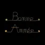 Other wall decoration - Gold Brass Wire Wall Decor - Happy Holidays - BIJOUX DE MUR
