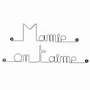 Other wall decoration - Grandmothers' Day "Grandma, we love you" - in Wire - BIJOUX DE MUR