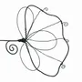 Other wall decoration - Ginkgo Flower - "Namaste" - Wire Wall Decoration - BIJOUX DE MUR