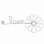 Other wall decoration - Daisy Flower - "Love" - ​​Wire Wall Decoration - BIJOUX DE MUR