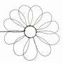 Other wall decoration - Daisy Flower - "Love" - ​​Wire Wall Decoration - BIJOUX DE MUR