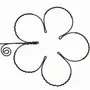 Other wall decoration - Daisy Flower - "Namaste" - Wire Wall Decoration - BIJOUX DE MUR