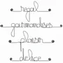 Other wall decoration - Set of small metal words for "CUISINE" - BIJOUX DE MUR