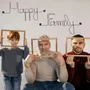 Cadeaux - Happy Family – Déco murale fil de fer handmade - home decor - BIJOUX DE MUR