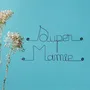 Decorative objects - Wire Wall Decoration\" Super Granny\” - to pin - BIJOUX DE MUR