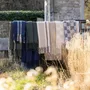 Throw blankets - Isabel Plain Recycled Throw Nuage 130 X 160 - MAISON VIVARAISE - SDE VIVARAISE WINKLER