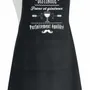 Tabliers de cuisine - Tablier de cuisine Aimable et distingué recyclé Noir 72 x 90 - MAISON VIVARAISE - SDE VIVARAISE WINKLER