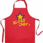 Tabliers de cuisine - Tablier de cuisine enfant Super Chef recyclé Rouge 52 x 63 - MAISON VIVARAISE - SDE VIVARAISE WINKLER
