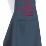 Aprons - Recycled kitchen apron Je me bonifie avec l'âge recyclé Indigo/Rouge 72 X 90 - MAISON VIVARAISE - SDE VIVARAISE WINKLER