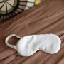 Vêtements de nuit - Masque de nuit Ashley en soie Neige 9 x 23 - MAISON VIVARAISE - SDE VIVARAISE WINKLER
