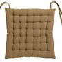 Chaises - Galette de chaise 36 points Zea recyclée Tabac 38 x 38 x 3 cm - MAISON VIVARAISE - SDE VIVARAISE WINKLER