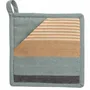 Potholders - Recycled 2-in-1 Potholder Yuna Azur 20 X 20 - MAISON VIVARAISE - SDE VIVARAISE WINKLER